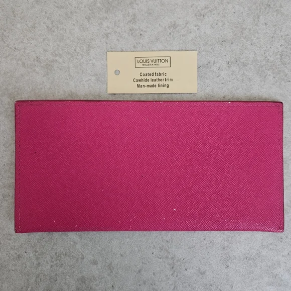 ** Faux ** Louis Vuitton Hot Pink Card Holder - Picture 2 of 4